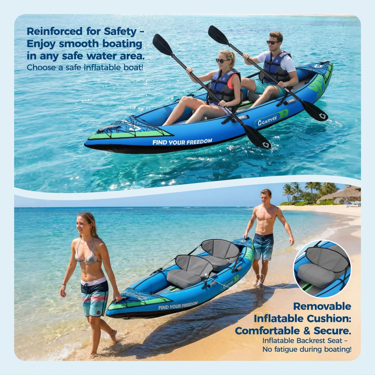 Kayak gonflable 2 personnes – Image 2