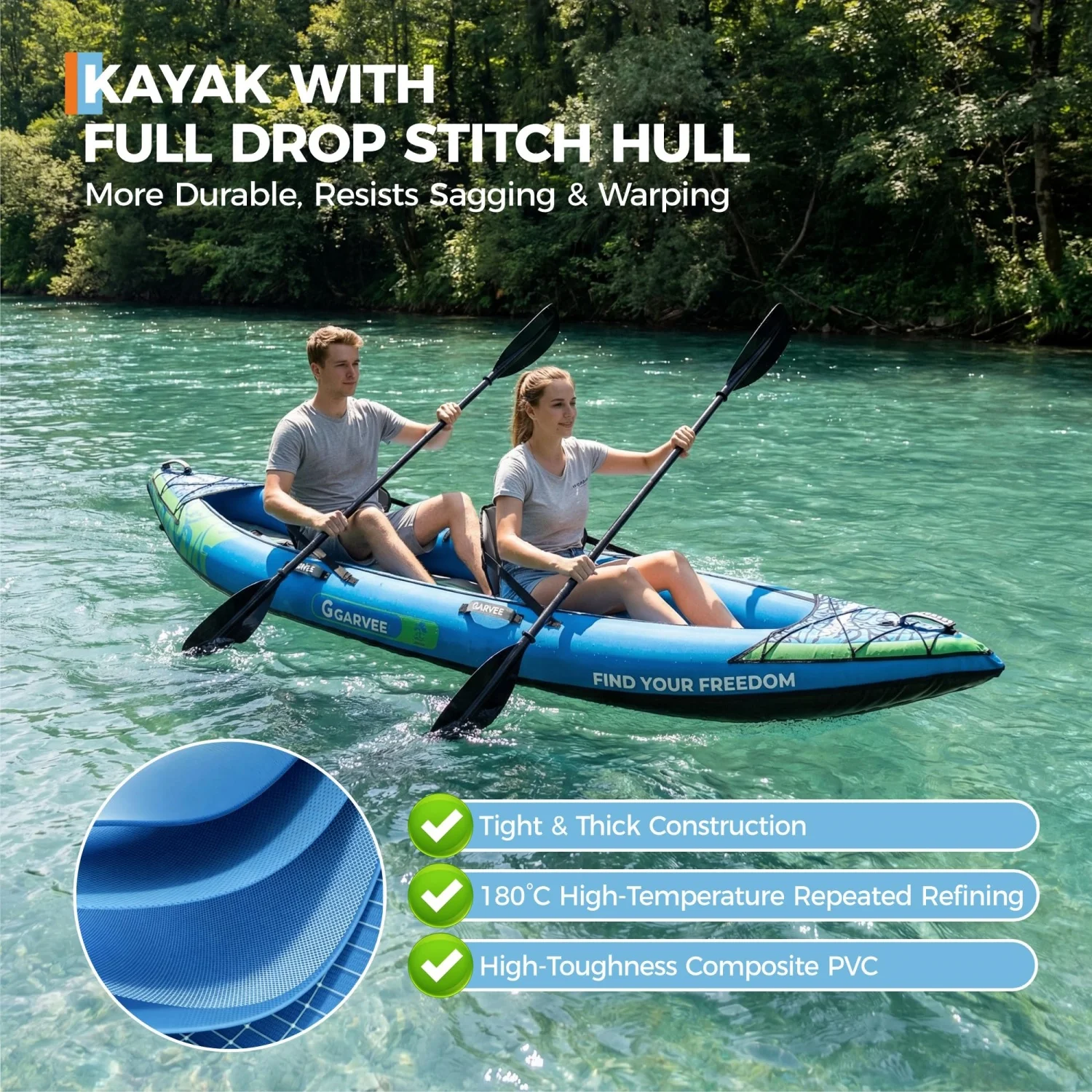 Kayak gonflable 2 personnes – Image 3