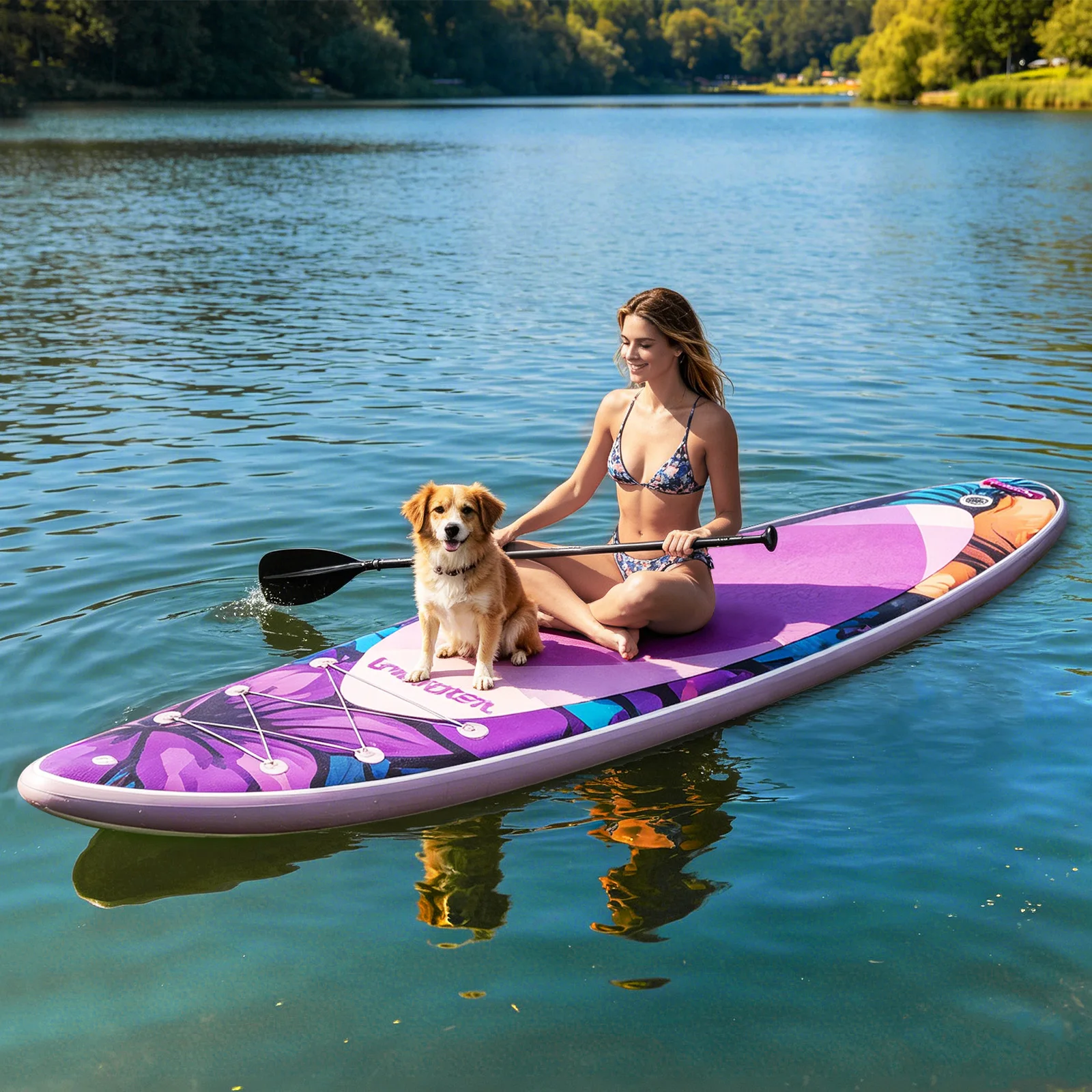 Paddle gonflable violet – Image 3
