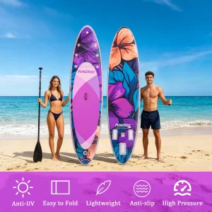 Paddle gonflable violet