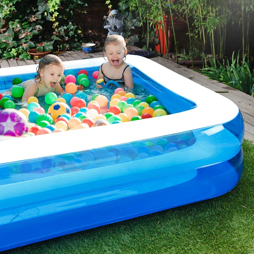 Piscine rectangle gonflable 3M – Image 4