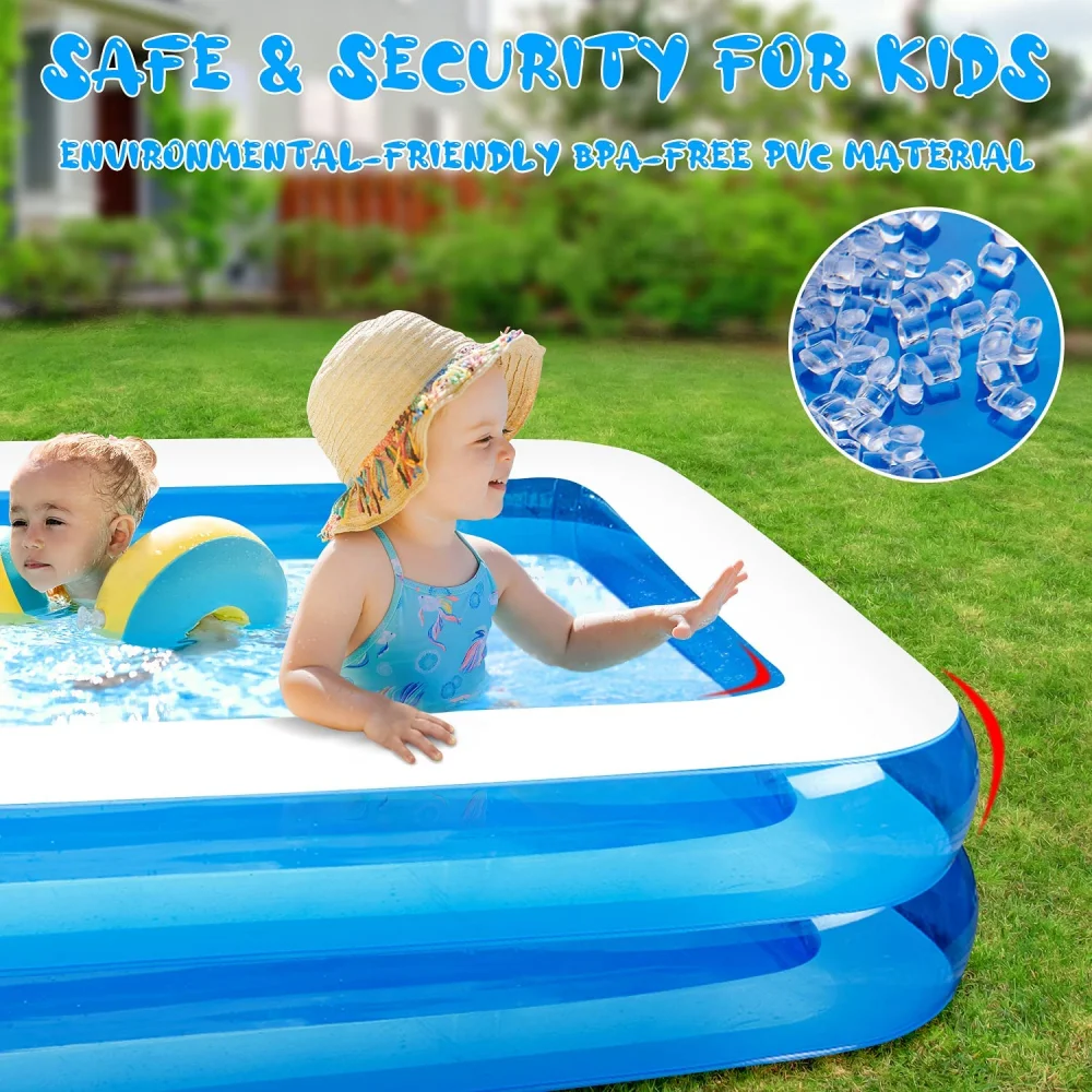 Piscine rectangle gonflable 3M – Image 5