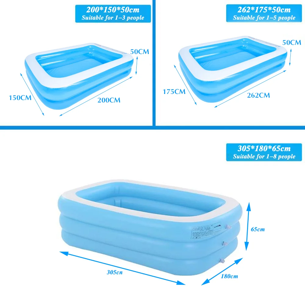 Piscine rectangle gonflable 3M – Image 7