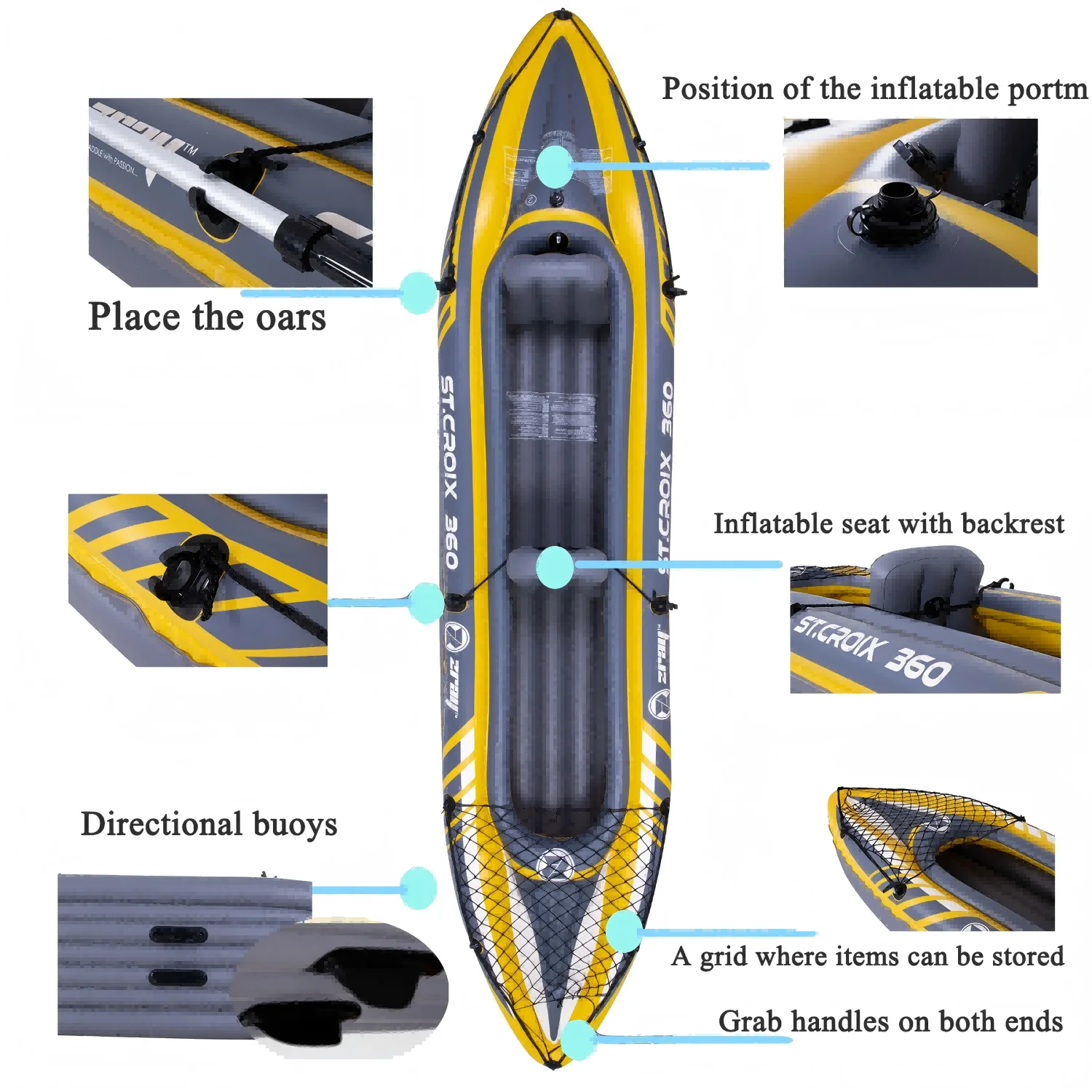 Kayak gonflable 2 places – Image 6