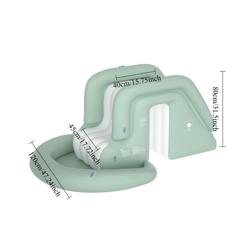 Piscine gonflable avec Toboggan gonflable géant – Image 5
