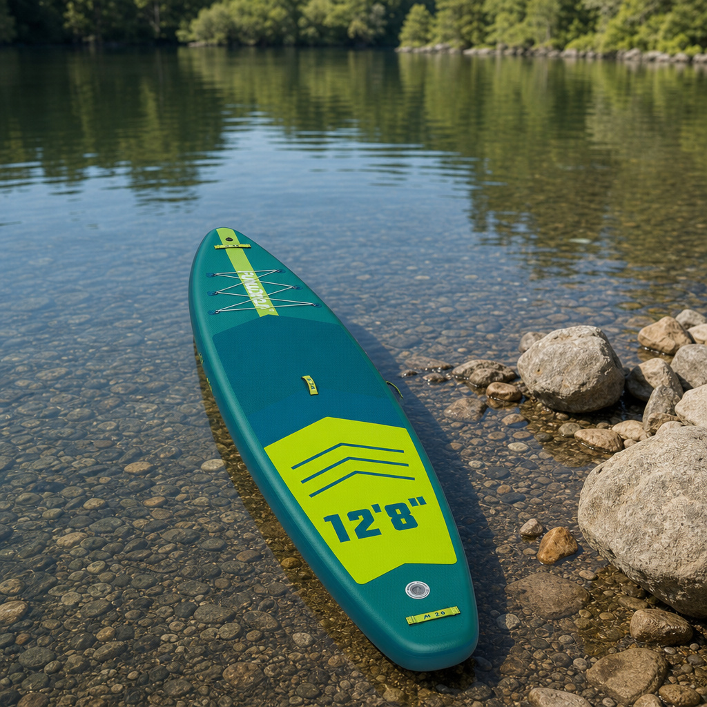 FunWater Stand Up Paddle Board grande taille 385 × 85 × 15CM planche de pagaie gonflable planche de Surf Surf Sup Board planche de pagaie antidérapante - SUPFW41A(385×85×15CM)