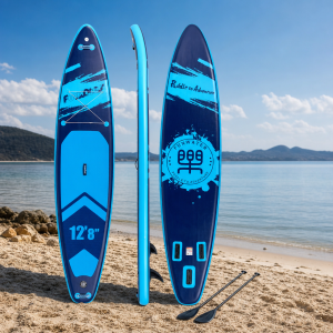 FunWater Stand Up Paddle Board grande taille 385 × 85 × 15CM planche de pagaie gonflable planche de Surf Surf Sup Board planche de pagaie antidérapante - SUPFW39A(385×85×15CM)