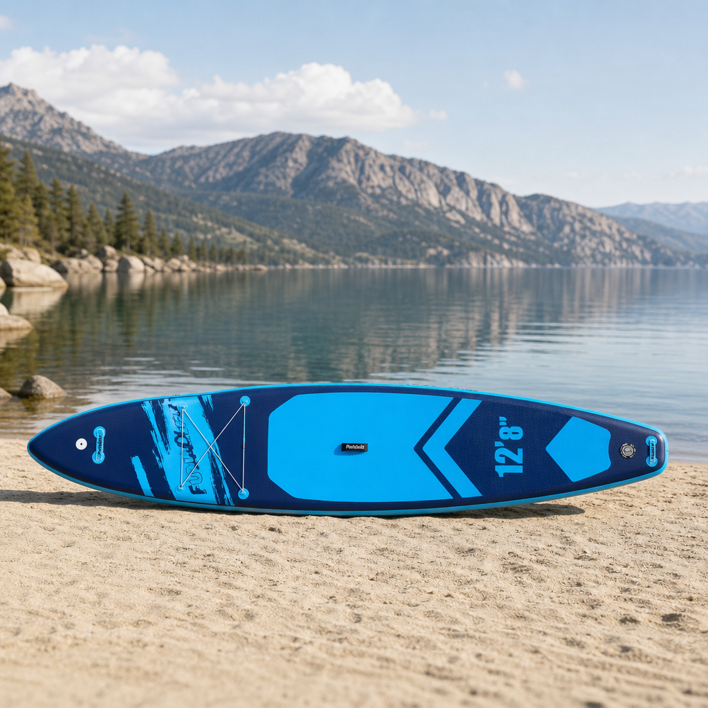 FunWater Stand Up Paddle Board grande taille 385 × 85 × 15CM planche de pagaie gonflable planche de Surf Surf Sup Board planche de pagaie antidérapante - SUPFW39A(385×85×15CM)