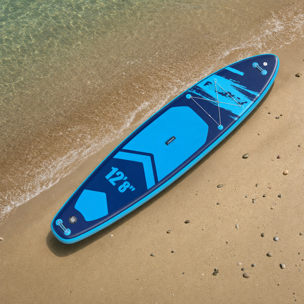 FunWater Stand Up Paddle Board grande taille 385 × 85 × 15CM planche de pagaie gonflable planche de Surf Surf Sup Board planche de pagaie antidérapante - SUPFW39A(385×85×15CM)