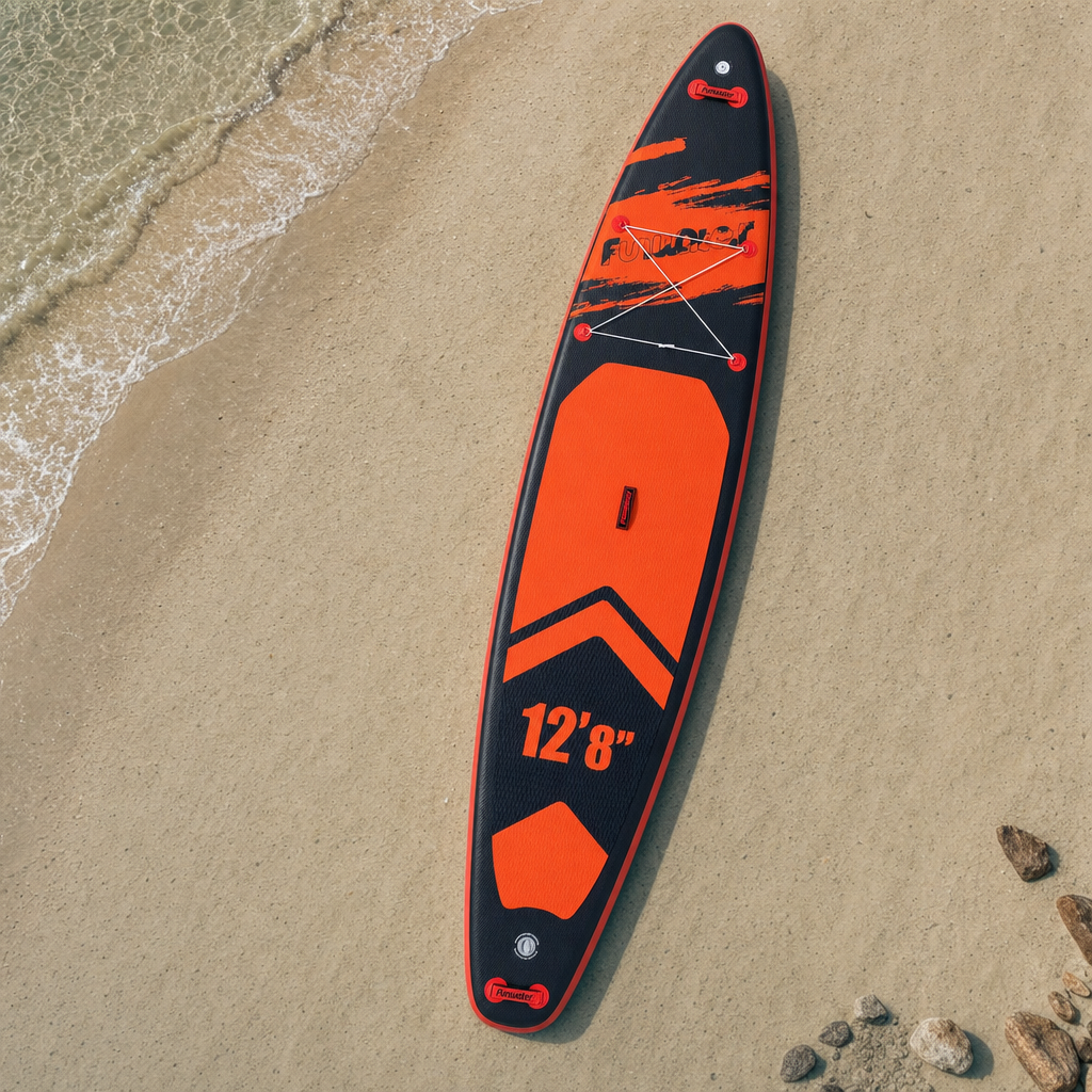 FunWater Stand Up Paddle Board grande taille 385 × 85 × 15CM planche de pagaie gonflable planche de Surf Surf Sup Board planche de pagaie antidérapante - SUPFW39C(385×85×15CM)