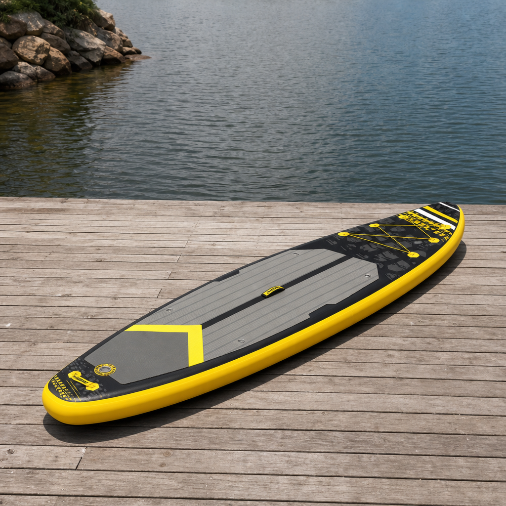 FunWater Stand Up Paddle Board grande taille 385 × 85 × 15CM planche de pagaie gonflable planche de Surf Surf Sup Board planche de pagaie antidérapante - SUPFW16K(350×90×15CM)
