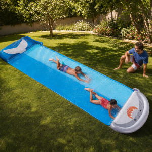 Toboggan gonflable aquatique jardin | Gonflissimo