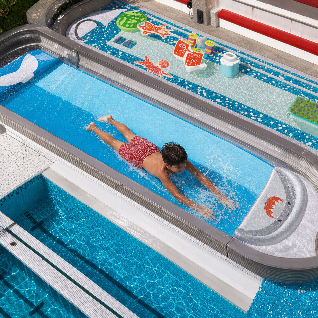 Toboggan gonflable aquatique jardin | Gonflissimo