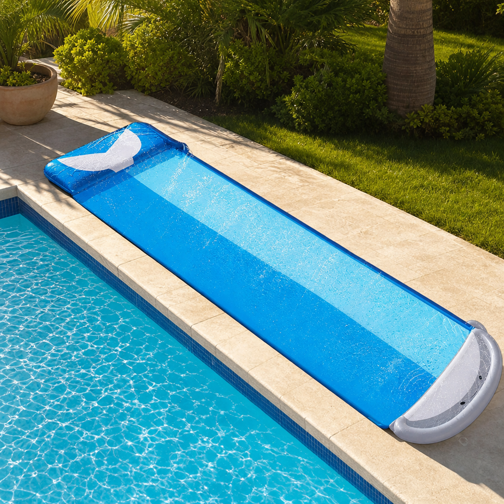 Toboggan gonflable aquatique jardin | Gonflissimo