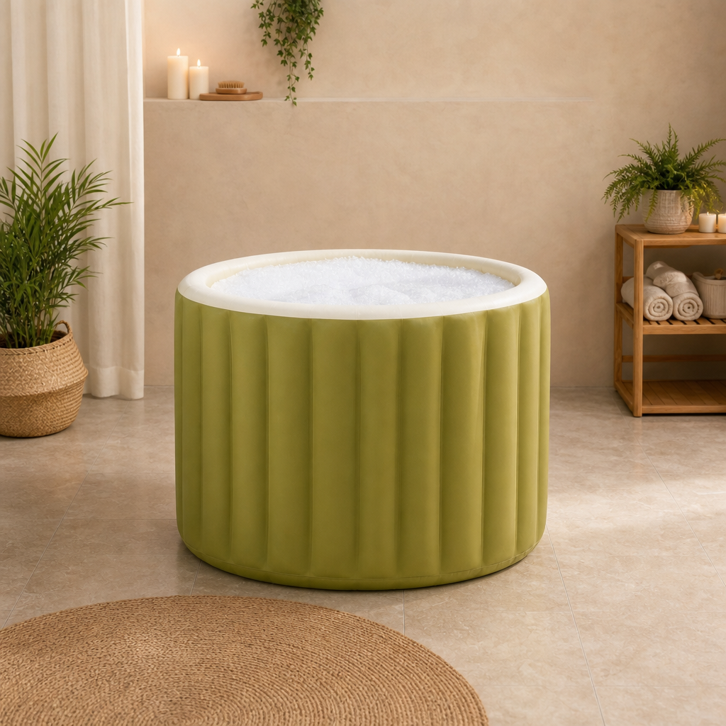 Bain à remous gonflable portable vert