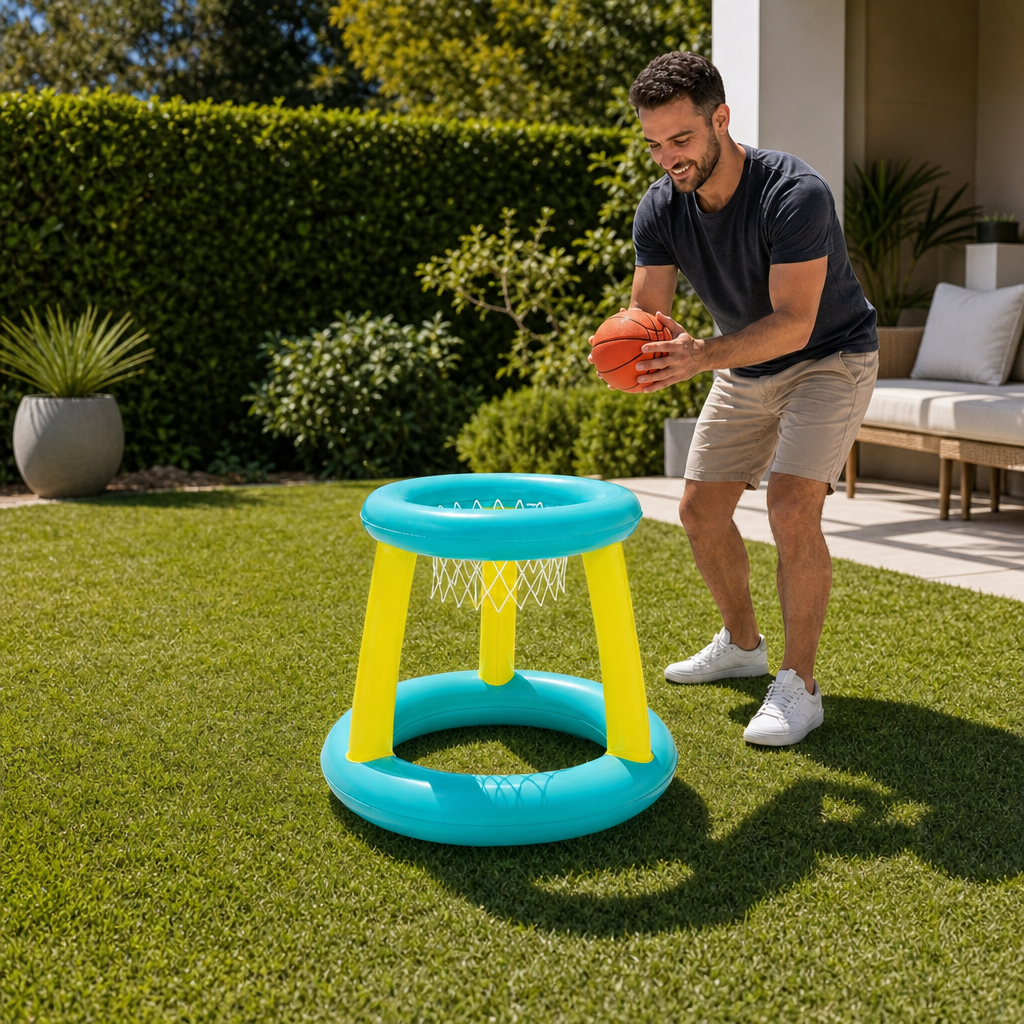 Jeu de Basket Gonflable Bestway pour Piscine et Loisirs Aquatiques
