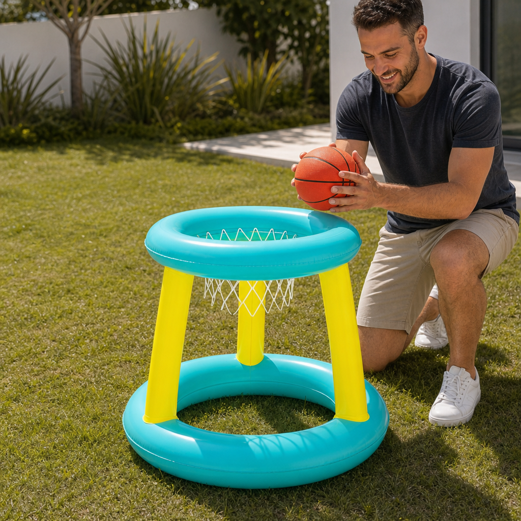 Jeu de Basket Gonflable Bestway pour Piscine et Loisirs Aquatiques