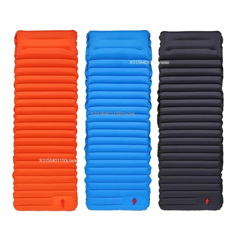 Matelas de camping gonflable auto-gonflant épaissi, ultraléger, avec pompe intégrée, tapis portable pour les voyages en plein air – Image 3