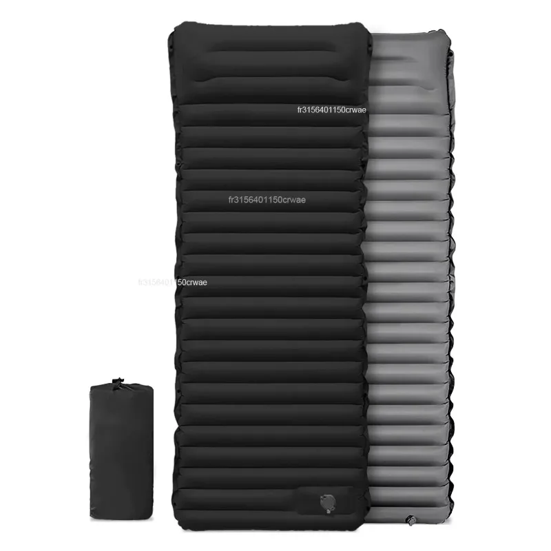 Matelas de camping gonflable auto-gonflant épaissi, ultraléger, avec pompe intégrée, tapis portable pour les voyages en plein air – Image 4