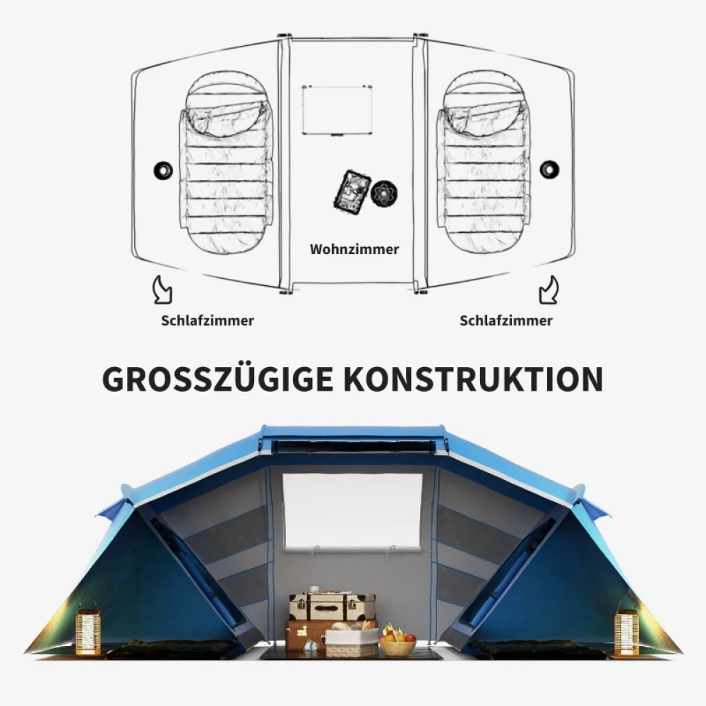 Tente gonflable 4-6 personnes – Image 4