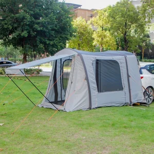 Tente arrière gonflable pour voiture, tunnel de camping en plein air, famille auto-conduite, barbecue touristique, pergola grand espace étanche Oxford 210D