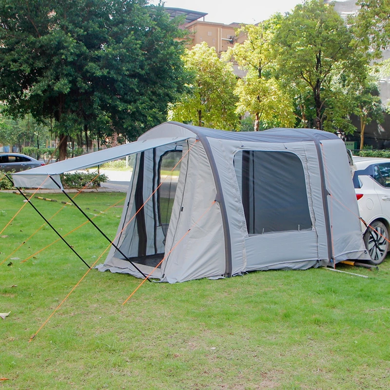 Tente arrière gonflable pour voiture, tunnel de camping en plein air, famille auto-conduite, barbecue touristique, pergola grand espace étanche Oxford 210D