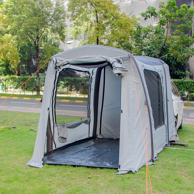 Tente arrière gonflable pour voiture, tunnel de camping en plein air, famille auto-conduite, barbecue touristique, pergola grand espace étanche Oxford 210D – Image 4