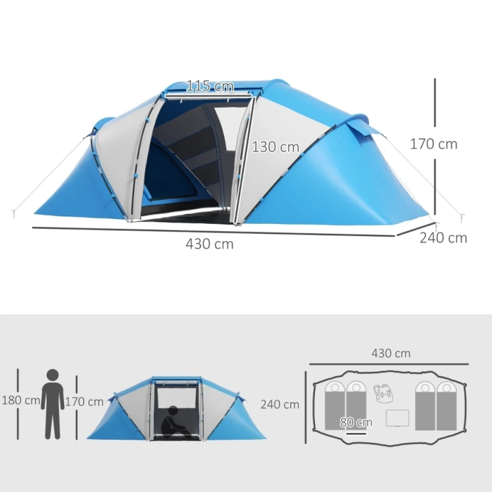 Tente gonflable 4-6 personnes – Image 3